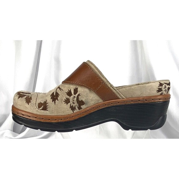 Women's Tan and Brown Clogs - Picture 3 of 10